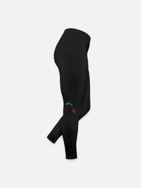 Parachute Parachutisme - Legging en jersey Femme - noir - Droite