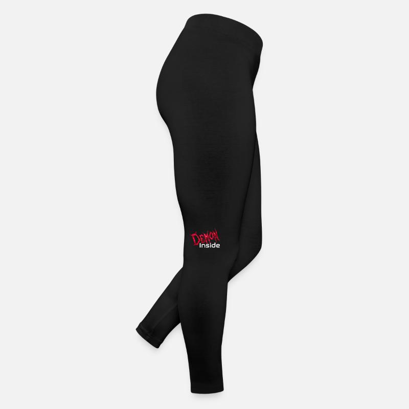 Demon Inside - Frauen Jersey Leggings - Schwarz