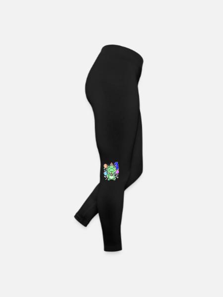 1st birthday - 1 year old - Women’s Jersey Leggings - black - Right