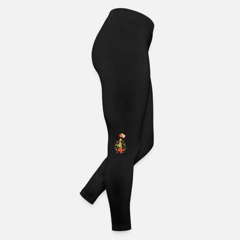 Dino 4 birthday Women’s Jersey Leggings
