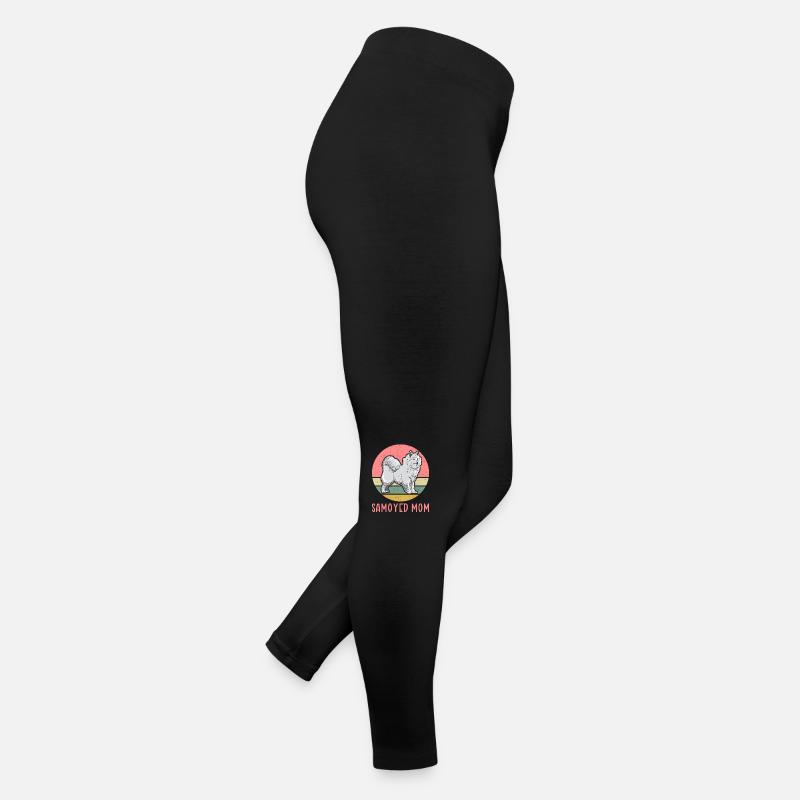 Cadeau de chien Samoyède propriétaire de chien maman Samoyède Legging en jersey Femme