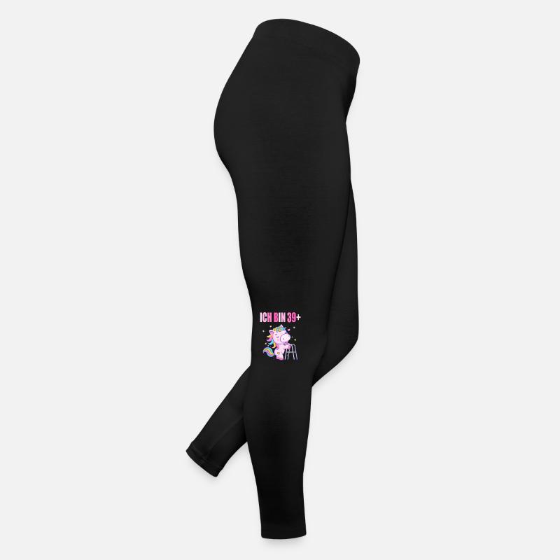 40 Jahre Einhorn ich bin 39+ 40. Geburtstag Frauen Jersey Leggings