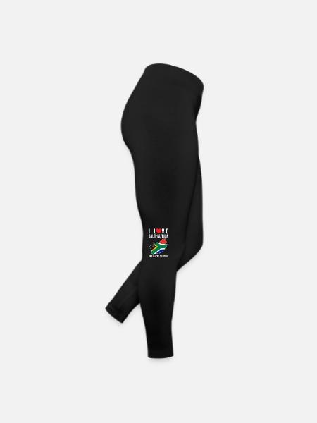 Afrique du Sud J'aime l'Afrique du Sud - Legging en jersey Femme - noir - Droite