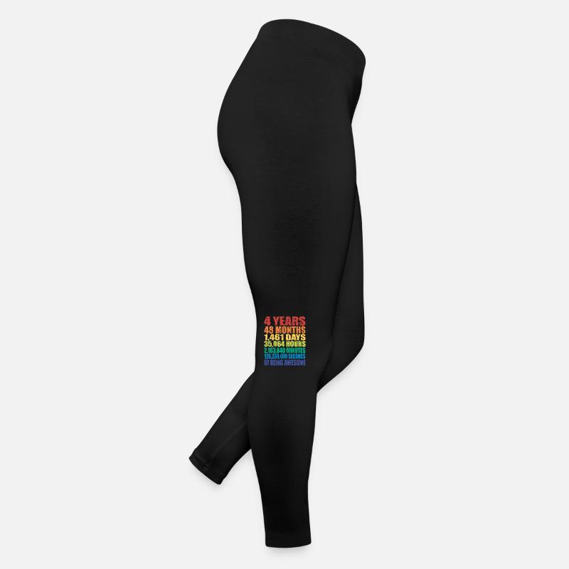 Drôle de cadeau de 4ème anniversaire, âge de 4 ans Legging en jersey Femme