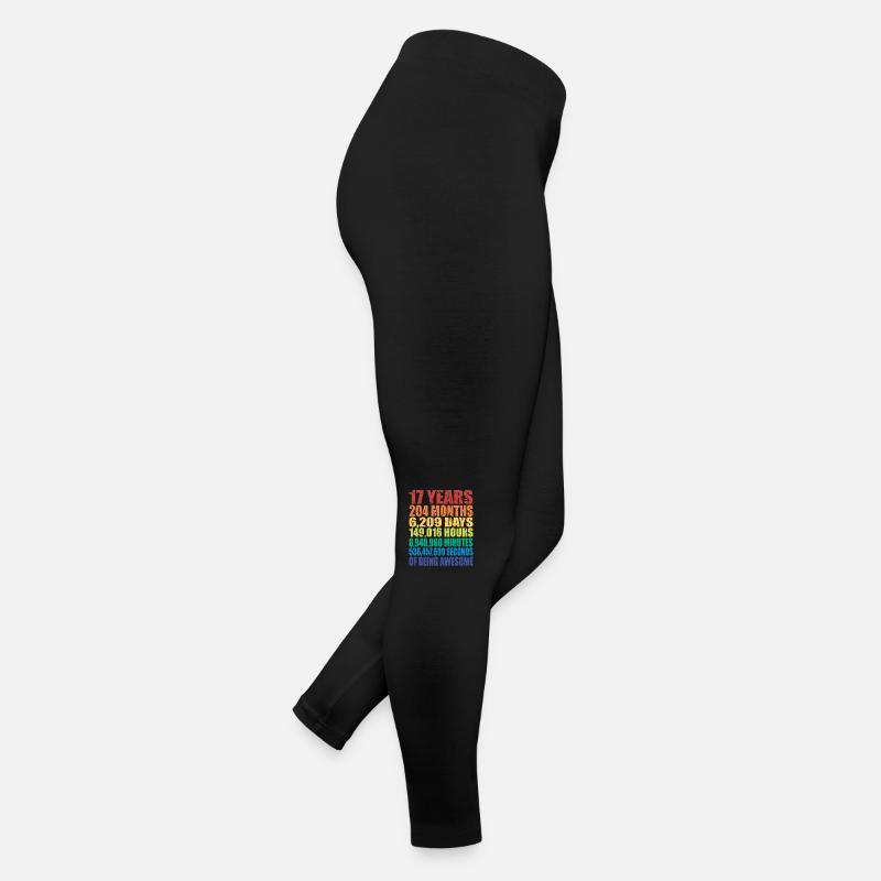 Drôle de cadeau d’anniversaire de 17 ans, 17 ans Legging en jersey Femme