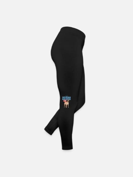 Malinois Belgian Shepherd Dog Gift - Women’s Jersey Leggings - black - Right