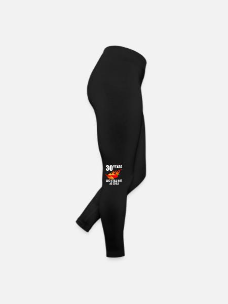 30 years hot as chili 30th birthday - Women’s Jersey Leggings - black - Right