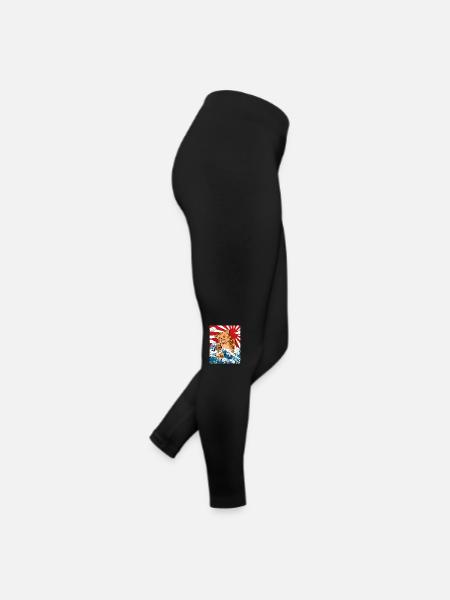 Japanese Kaiju Cat Anime Manga - Women’s Jersey Leggings - black - Right