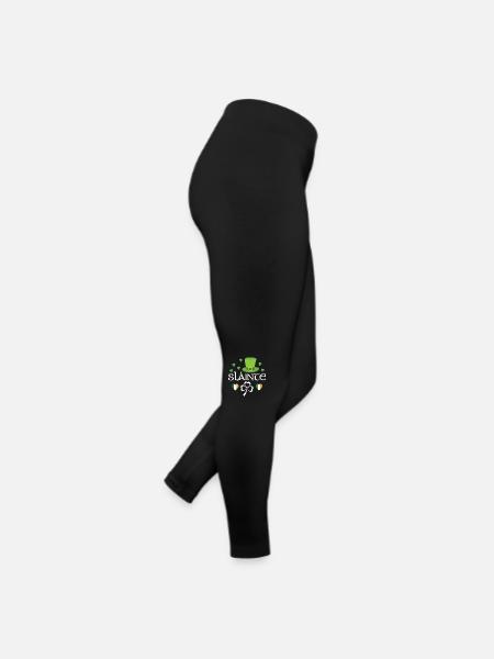Slainte - Frauen Jersey Leggings - Schwarz - Rechts