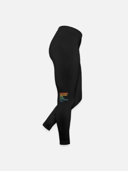 12e anniversaire, septembre 2011, 12e anniversaire - Legging en jersey Femme - noir - Droite