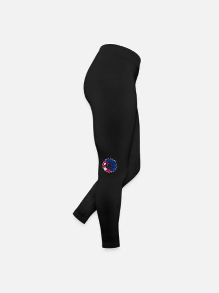 Nepal Flag Sunflower - Women’s Jersey Leggings - black - Right