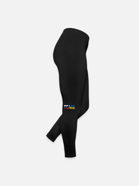 Russland Ukraine Frieden - Frauen Jersey Leggings - Schwarz - Rechts