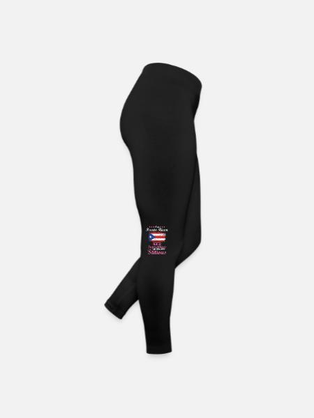 Puerto Rican Gift Funny Saying Puerto - Women’s Jersey Leggings - black - Right