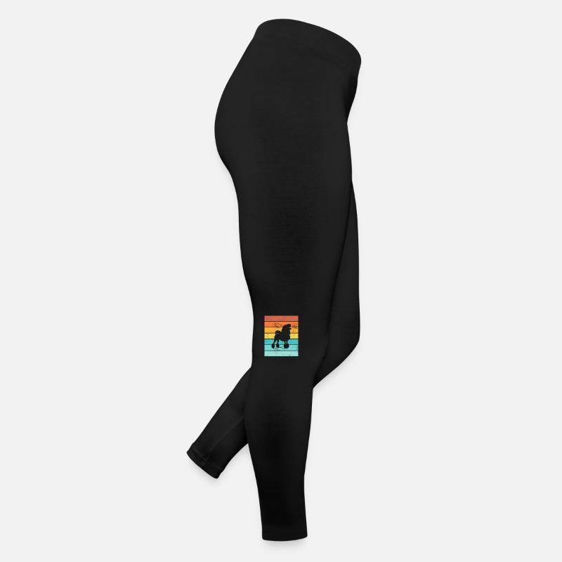 Amoureux des chiens caniche Idée cadeau vintage rétro Legging en jersey Femme