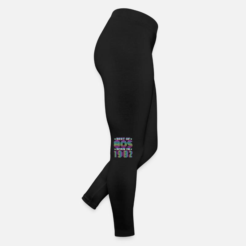 Das Beste Der 80er Jahre Geboren 1982 Vintage Frauen Jersey Leggings