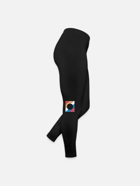 Apricot Fruit Lover Retro Veggie Diet Gift idea - Frauen Jersey Leggings - Schwarz - Rechts