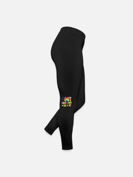 Endlich Hit 17 Jahre Alt Promirant 17. - Frauen Jersey Leggings - Schwarz - Rechts