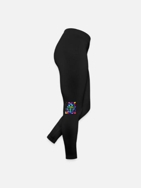 Peace Out Endlich Grundschüler Der 1. Klasse - Frauen Jersey Leggings - Schwarz - Rechts