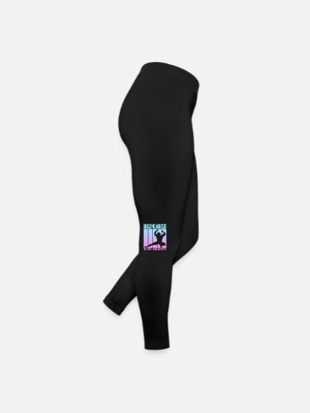 Construire des muscles est ma thérapie - Legging en jersey Femme - noir - Droite