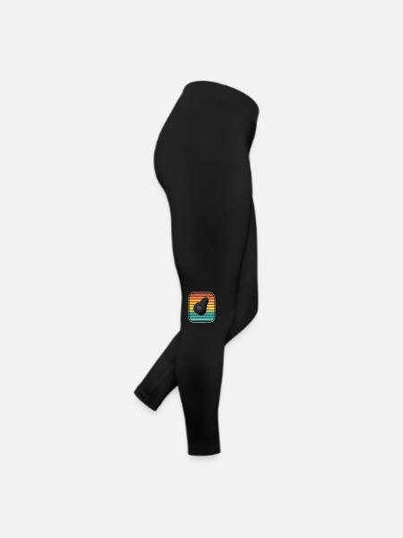 Avocado Vegan Lover Retro Veggie Diet Gift idea - Women’s Jersey Leggings - black - Right