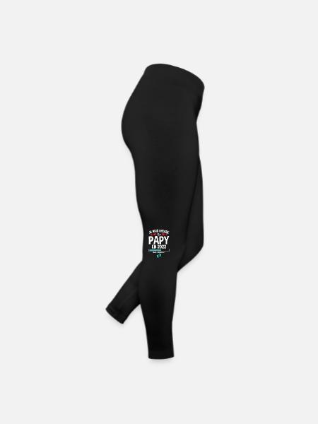 Je Vais Encore Être Papy En 2022 Cadeau Enceinte - Legging en jersey Femme - noir - Droite