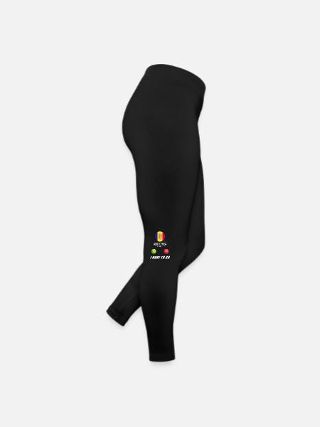 Andorra calls to Lusiger flags - Women’s Jersey Leggings - black - Right