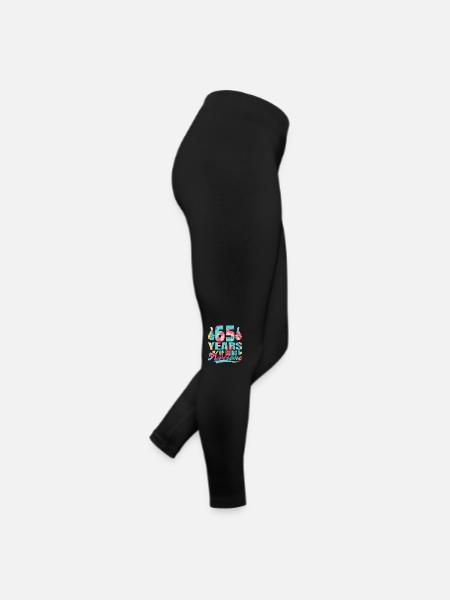 65e anniversaire ou anniversaire 65 ans d’existence - Legging en jersey Femme - noir - Droite