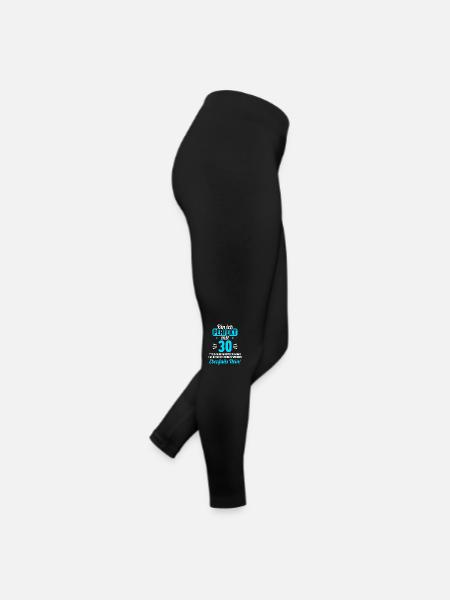 Bin ich perfekt mit 30 Jahren 30. Geburtstag - Frauen Jersey Leggings - Schwarz - Rechts