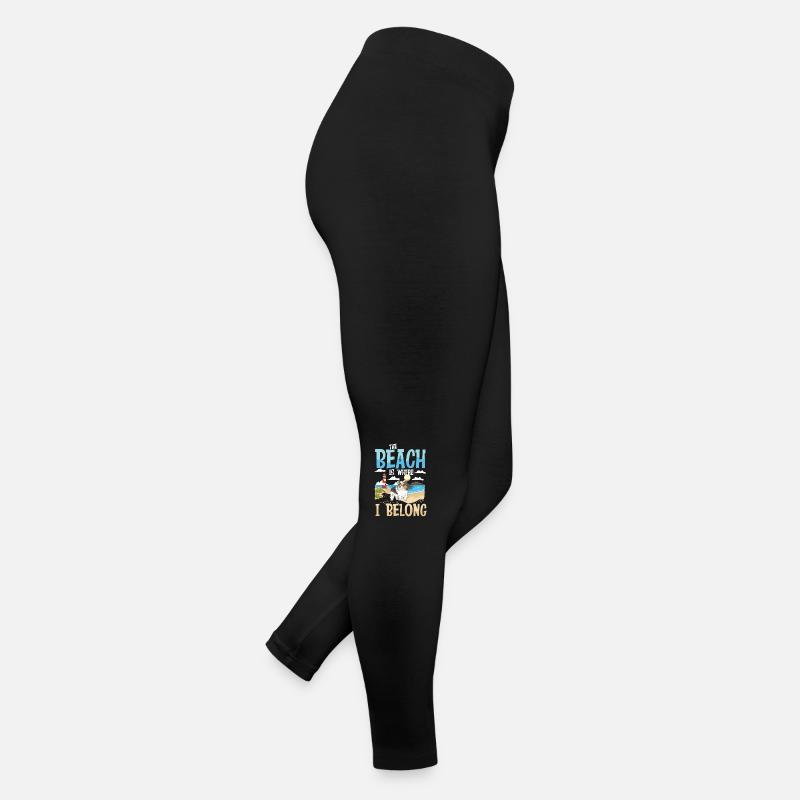 The Beach Is Where I Belong Frauen Jersey Leggings