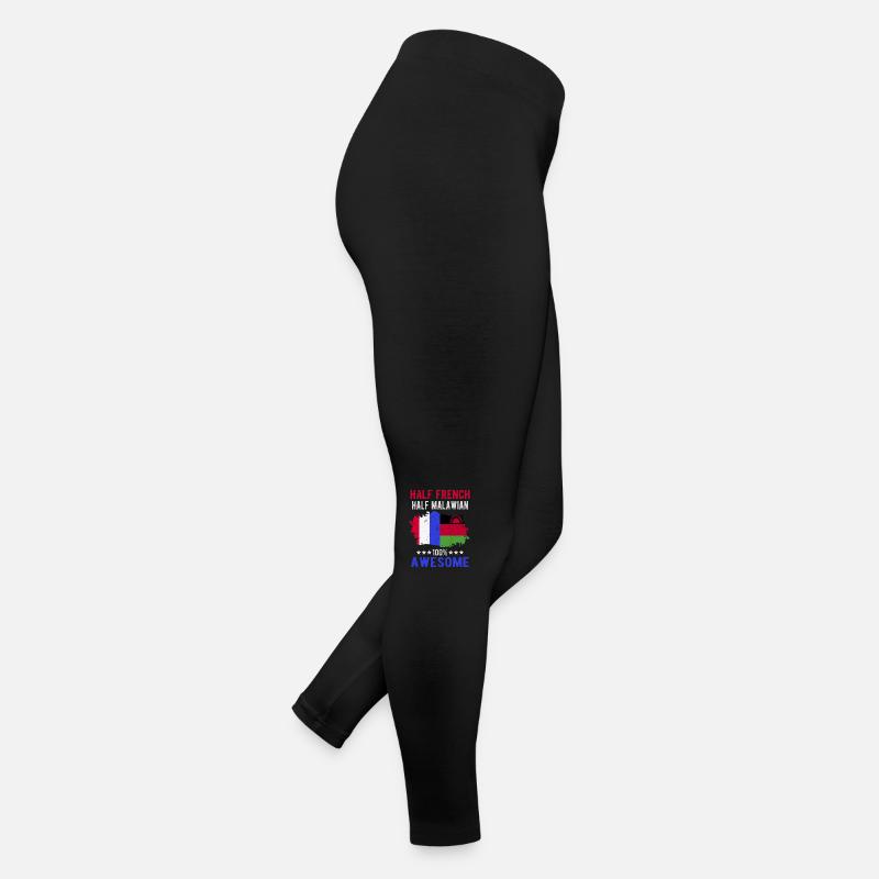Halb Franzose Halb Malawi Frauen Jersey Leggings