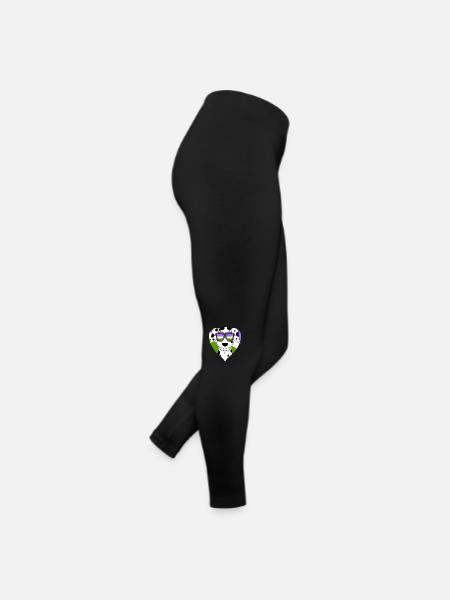 Genderqueer Chien Lgbt Dalmatien - Legging en jersey Femme - noir - Droite