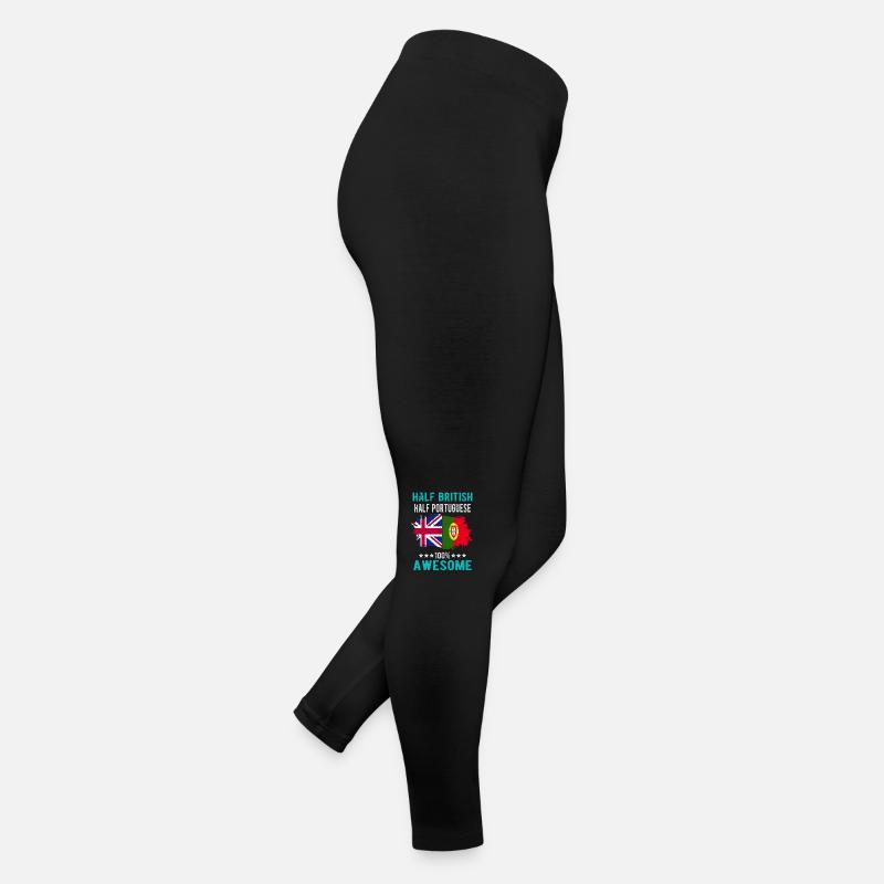 Halb Brite Halb Portugiese Frauen Jersey Leggings