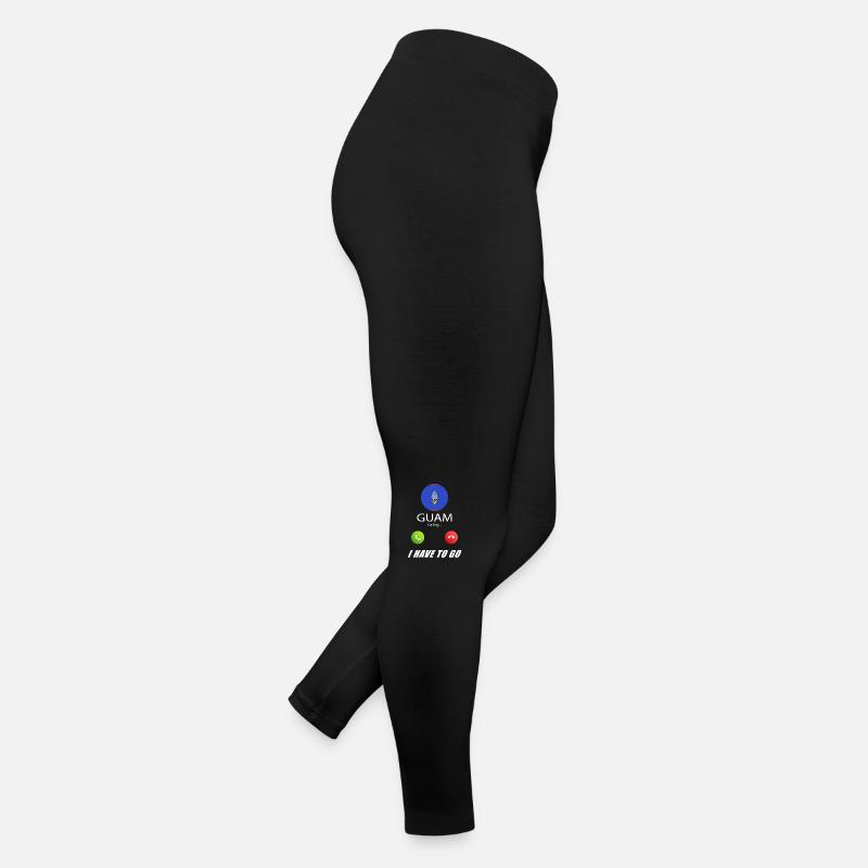Guam ruft an Lusiger Flaggen Spruch Frauen Jersey Leggings