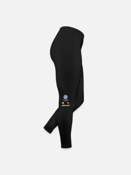 Tuvalu ruft an Lusiger Flaggen Spruch - Frauen Jersey Leggings - Schwarz - Rechts