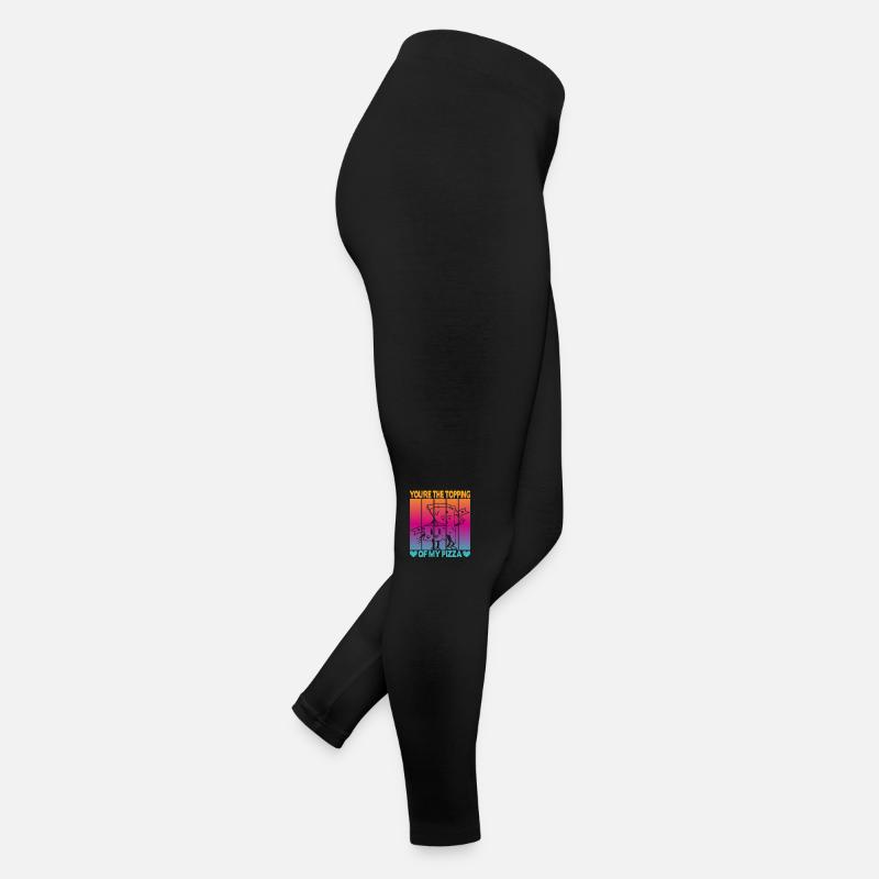 Valentine's Day Pizza Partner Love Women’s Jersey Leggings