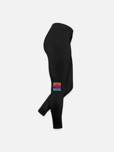 Huîtres au citron - Legging en jersey Femme - noir - Droite