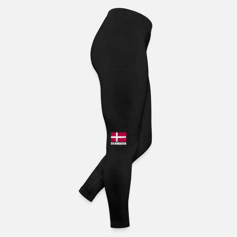Drapeau du Danemark Grunge Drapeau du Danemark Legging en jersey Femme