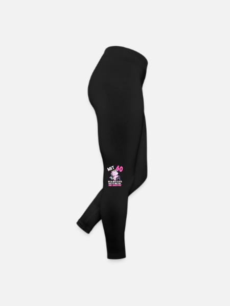 Mit 60 nichts anders nur langsamer 60 Geburtstag - Frauen Jersey Leggings - Schwarz - Rechts