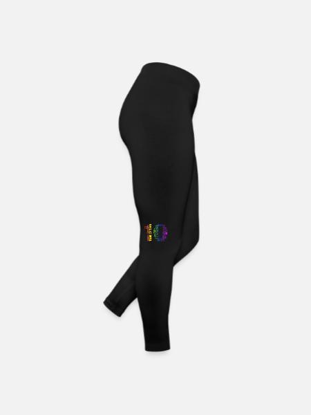 Zehn 10. Geburtstag | Coldorful Wörter Thema - Frauen Jersey Leggings - Schwarz - Rechts