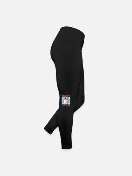 Chihuahua Dad | Hundebesitzer Hunde Geschenk - Frauen Jersey Leggings - Schwarz - Rechts