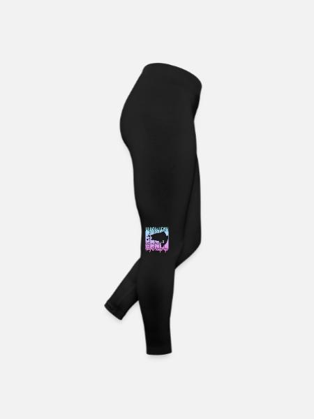 Je sais que je pêche comme une fille - Legging en jersey Femme - noir - Droite