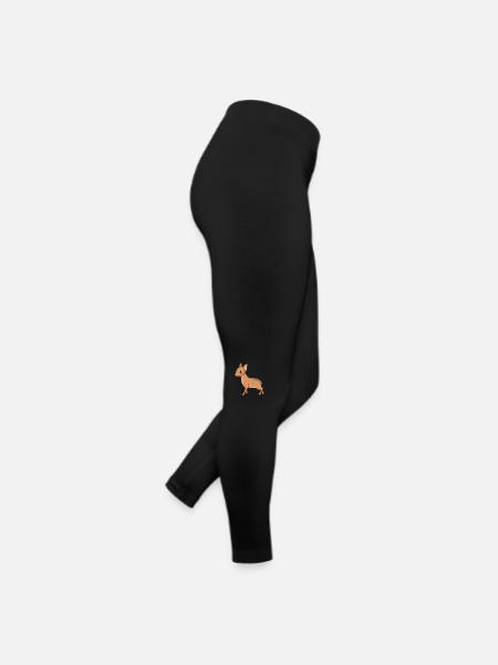 Kawaii Pampashase - Frauen Jersey Leggings - Schwarz - Rechts