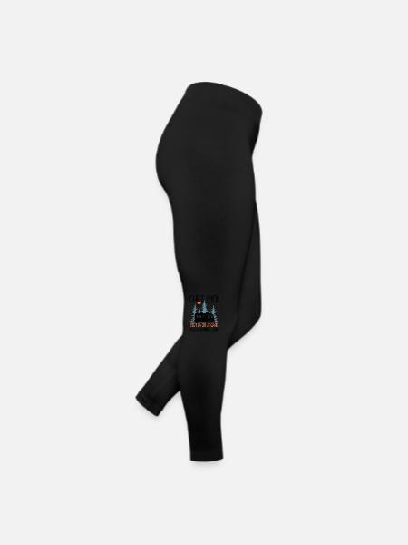 Chez Moi C'est Là Où Je Gare Mon Camping-car - Legging en jersey Femme - noir - Droite