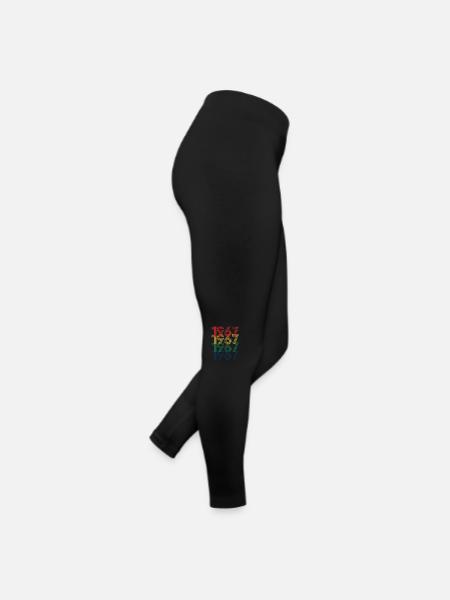 Cool Retro 1967, 55 Years Old, 55th Birthday Gift - Women’s Jersey Leggings - black - Right