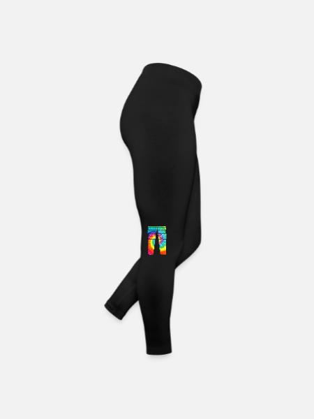 Dubai Souvenir Burj Khalifa - Frauen Jersey Leggings - Schwarz - Rechts