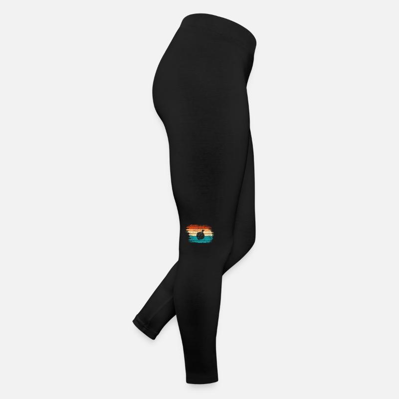 Oignon Lover Retro Vegetables Vegan Idée cadeau Legging en jersey Femme