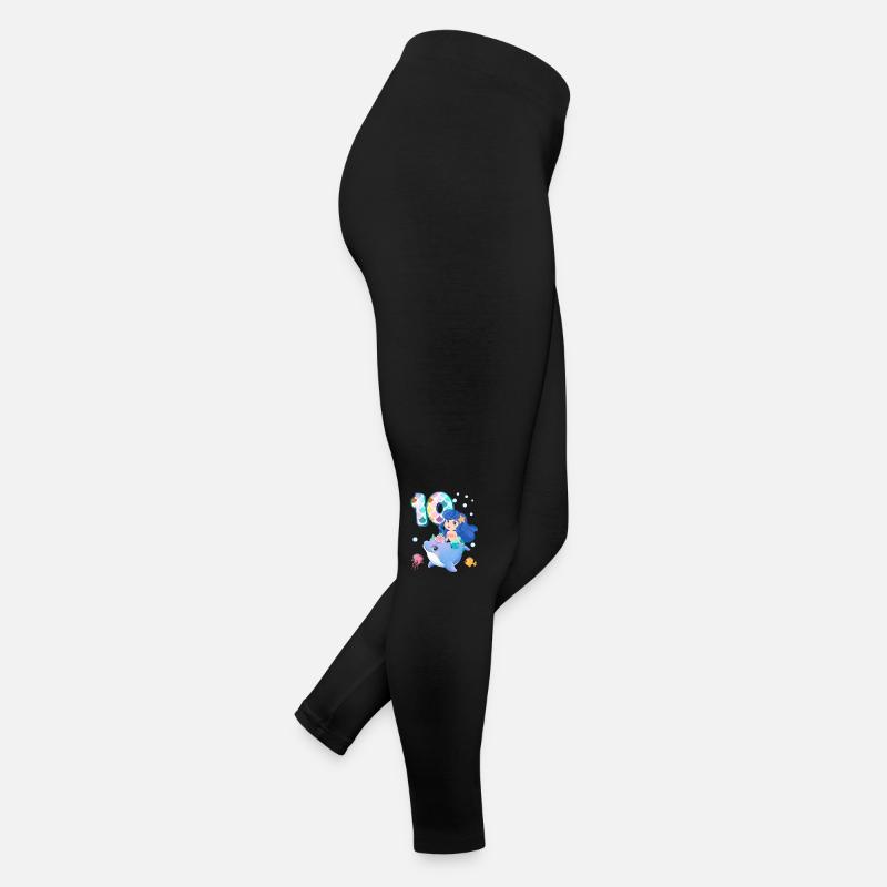 10e anniversaire | | anniversaire de sirène Legging en jersey Femme