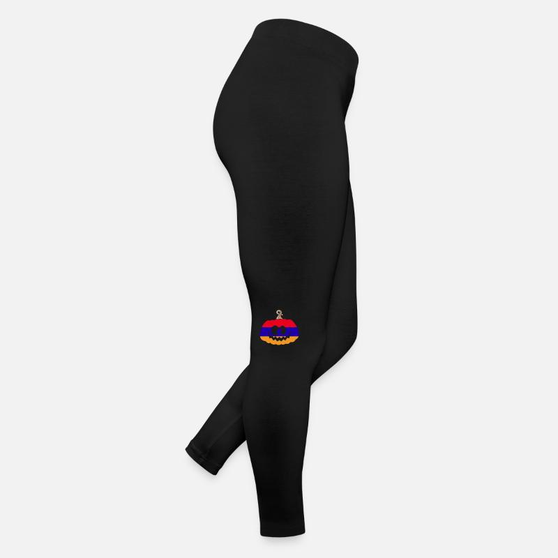 Ungarn Halloween Kürbis Frauen Jersey Leggings