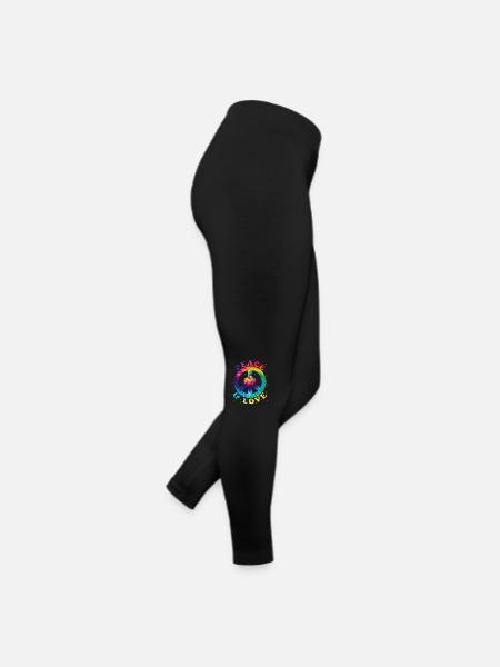 Peace Love Hippie - Women’s Jersey Leggings - black - Right