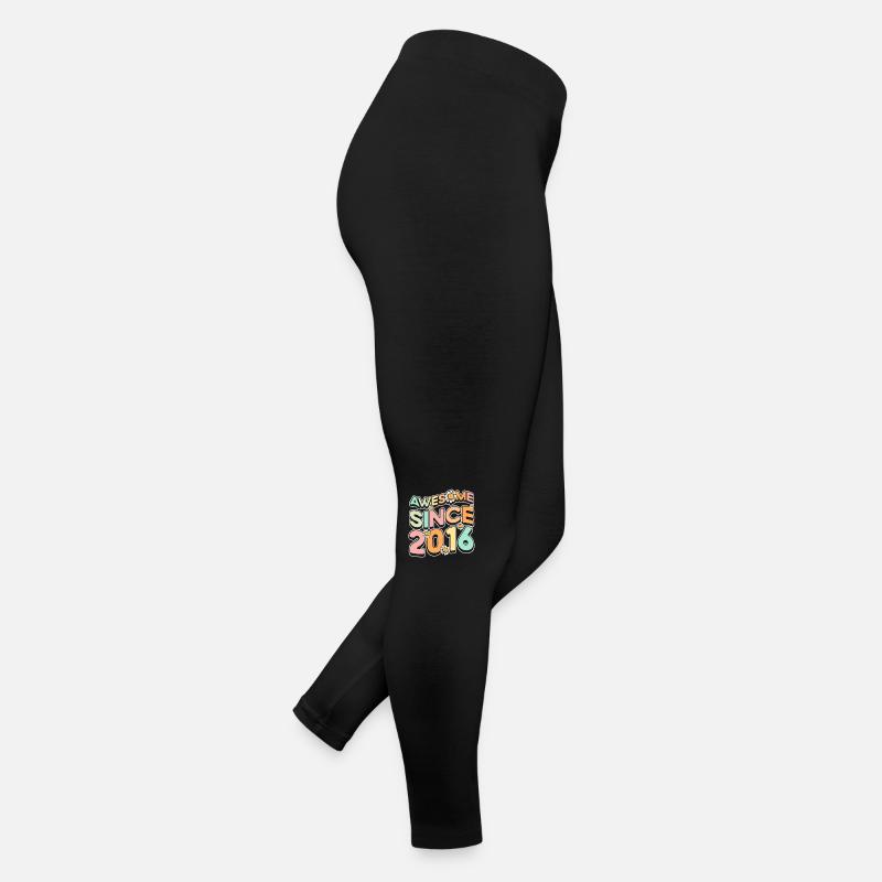 Fantastisch Seit 2016 Blumen-thema Frauen Jersey Leggings